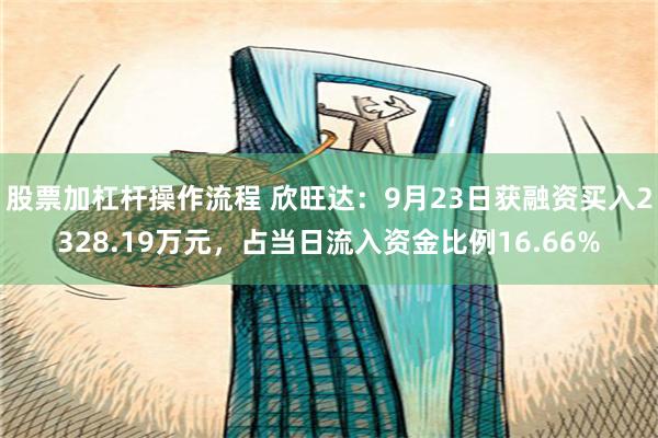 股票加杠杆操作流程 欣旺达：9月23日获融资买入2328.19万元，占当日流入资金比例16.66%