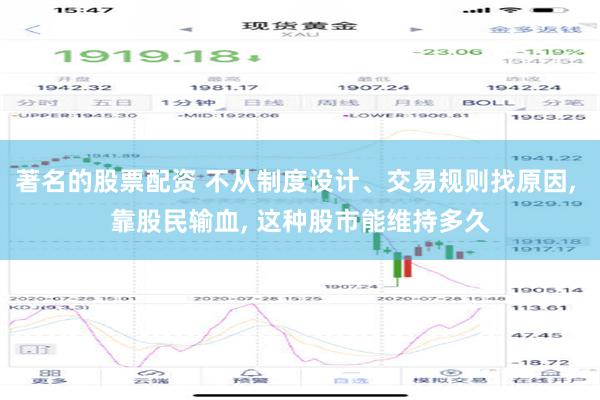 著名的股票配资 不从制度设计、交易规则找原因, 靠股民输血, 这种股市能维持多久